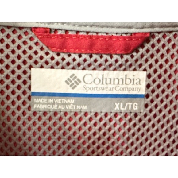 NEW Columbia Womens XL Tamiami Ohio State OSU Windbreaker Hoodie Jacket Red - Picture 8 of 10